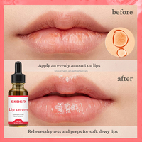 Sérum Repulpant Coréen Personnalisable pour Lèvres, Éclaircissant, Bio, Naturel, avec Collagène et Acide Hyaluronique, pour Réparer les Lèvres Rosées