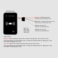 Système de contrôle d'accès par carte RFID pour porte principale d'hôtel V10, application TTlock TThotel pour le contrôle d'accès des hôtels