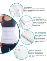 Ceinture de soutien abdominale inférieure – Bande de compression sans couture en Spandex/Nylon élastique pour hommes et femmes – Chine (30"-45") 4 panneaux