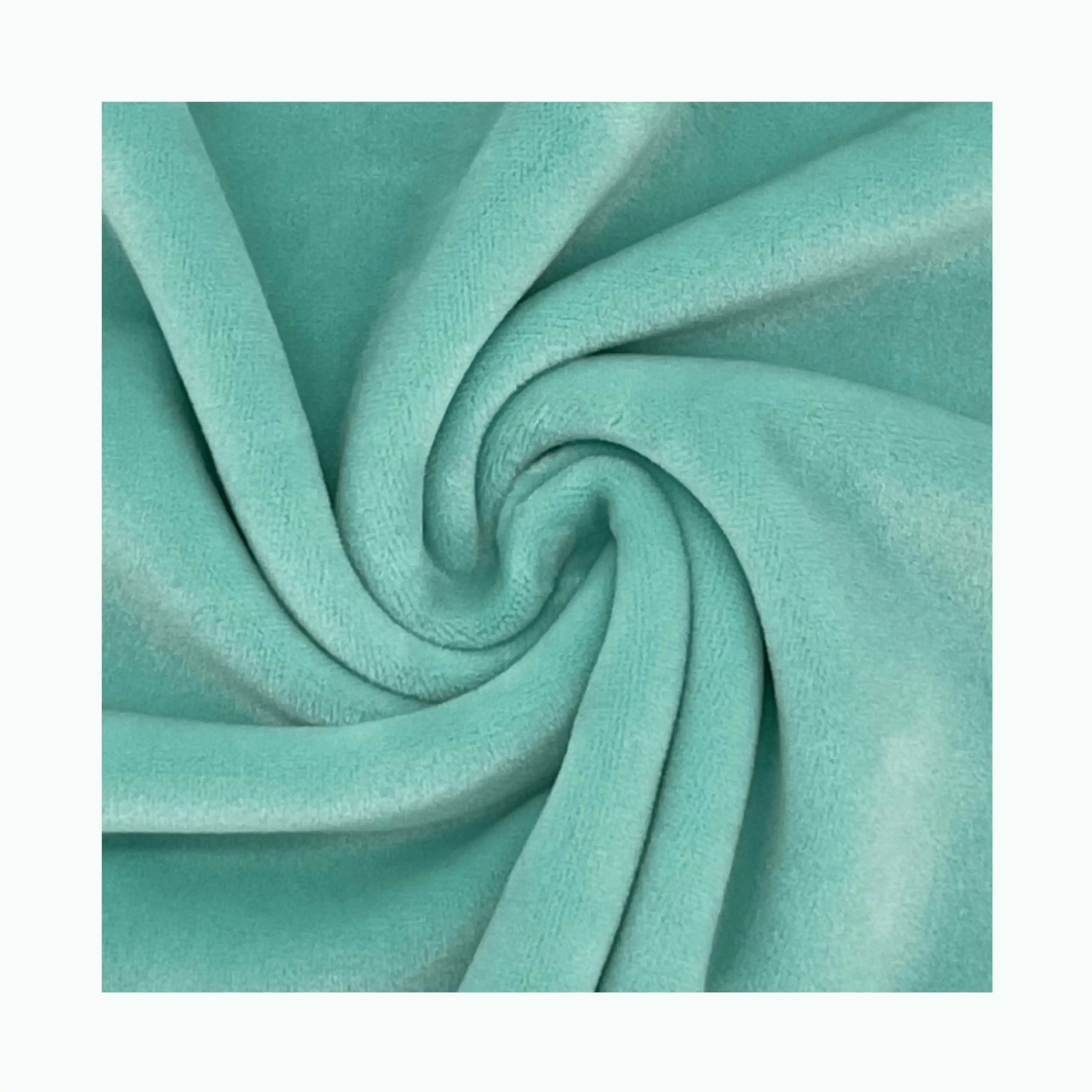 Weiches, haut freundliches und verwaltbares Polyester-Samt gewebe wird verwendet, um eine bequeme Freizeit decke zu schaffen