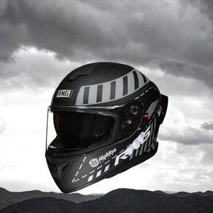 BYB/RNG BY-199 新型 ブラックグレー ABS クイックリリース フルフェイス オートバイヘルメット DOT認証 オールシーズン対応 サイズ L/XL/XXL オフロード用 - Product Image 3