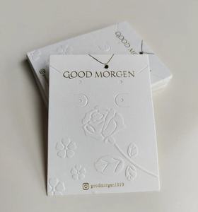 Tarjeta de Papel Color Albaricoque Personalizada a <span class=keywords><strong>Precio</strong></span> de Fábrica para Exhibición de Collares - Product Image 2