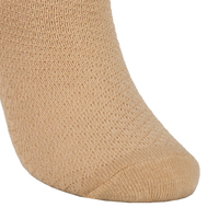 Chaussettes pour bébé en coton kaki de qualité supérieure, tricotées jacquard, avec logo personnalisé, faible MOQ, pour bébé fille, unies, anti-bactériennes, vente en gros