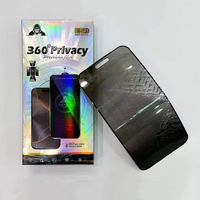 Film de protection d'écran en verre trempé de haute qualité, antichoc, anti-ESD, confidentialité 360° pour iPhone 17 Pro Max 16 Pro 15 14 Plus 13 12 11
