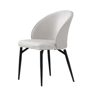 Chaises de salle à manger modernes de luxe, entièrement rembourrées, réglables et extensibles, en similicuir écologique durable, offrant un confort exceptionnel, meubles pour la maison - Product Image 1