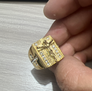 Fashion Jewelry <b>Ring</b> For Women <b>Fine</b> Jewelry <b>Ring</b> Stainless Steel Jewelry <b>Ring</b> Gold Plated Jewelry Engagement <b>Ring</b> Jesus Style - Product Image 3