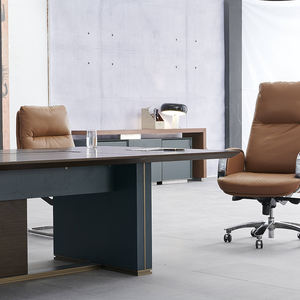 เฟอร์นิเจอร์สํานักงานดีไซน์ใหม่หลังสูงหมุนตามหลักสรีรศาสตร์หรูหราหนัง PU สํานักงานเก้าอี้เจ้านายเก้าอี้สํานักงานผู้บริหาร - Product Image 5