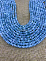 Perles de Larimar Naturelles Authentiques de la République Dominicaine, Gemmes Bleues de l'Océan, Perles en Vrac en Gros