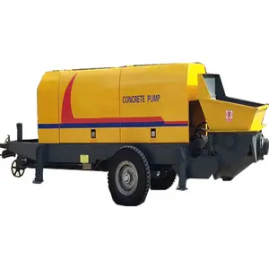 Mobile Diesel Power Concrete Trailer Cement Pump Equipment with CE for Sale