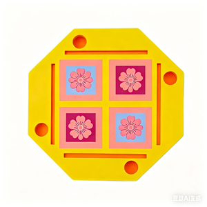 Alfombra Flotante de Lujo para Mahjong, Póker y Piscina, Mesa de Mahjong Plegable con Ranuras y Portavasos, Bandeja de Espuma EVA Impermeable - Product Image 4