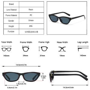 Custom Logo 2026 Retro Men Women <b>Candy</b> Color Square Sun Glasses UV400 Small Frame Cat <b>Eye</b> Sunglasses - Product Image 6