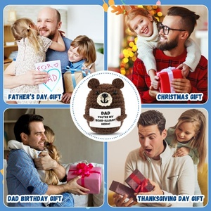 Oso <span class=keywords><strong>de</strong></span> Ganchillo Emocional Hecho a Mano, Mini Oso <span class=keywords><strong>de</strong></span> Ganchillo, Regalos para Papá <span class=keywords><strong>de</strong></span> la Parte <span class=keywords><strong>de</strong></span> su Hija o Hijo, Animales <span class=keywords><strong>de</strong></span> Ganchillo Positivos, Regalos <span class=keywords><strong>de</strong></span> Pascua, Regalos <span class=keywords><strong>de</strong></span> Cumpleaños para el Día del Padre - Product Image 6