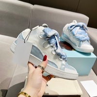 Chaussures de course Lanvine pour femme 2026 de haute qualité, luxueuses et confortables, avec empeigne en daim, semelle intermédiaire en caoutchouc, à lacets, scintillantes, printemps-hiver