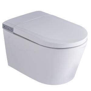 Inodoro inteligente moderno montado en la pared con material cerámico Control remoto Luz <span class=keywords><strong>nocturna</strong></span> y calefacción de asiento Nuevo diseño - Product Image 1