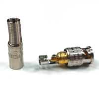 Prix de liquidation pour adaptateur de connecteur à ressort à broche centrale mâle RG58 RG400 RG142 câble Coaxial prise BNC connecteur RF qualité laiton