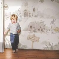Étiquettes HD personnalisées, peintures murales pour enfants, papier peint 3D écologique, décoration intérieure, papier peint pour chambre et hôtel, peintures murales