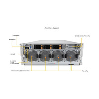 SuperMicro SYS-420GP-TNR/TNAR + GPU Server 4U Rack pour A100 A800 PCIE/SXM AI Computer Graphics Card Case