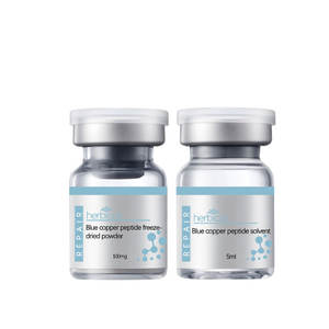 Produttore OEM Set di Polvere Liofilizzata da 5ml per la Cura della Pelle, Polvere Liofilizzata al Peptide di Rame Blu per la Cura del Viso, Fiala Siero Anti-Acne - Product Image 2