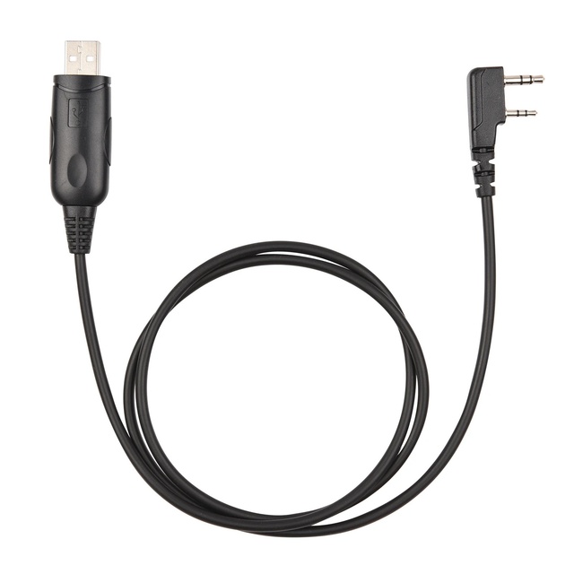 USB Programming Cable with USB-A to 2-pin Connector Compatible with Baofeng UV-5R/UV-985/UV-3R Walkie-talkies
