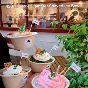 Recipiente Desechable Biodegradable Personalizado de Fibra de Caña de Azúcar para Envasado de Ensaladas y Postres de Helado Congelado - Product Image 5