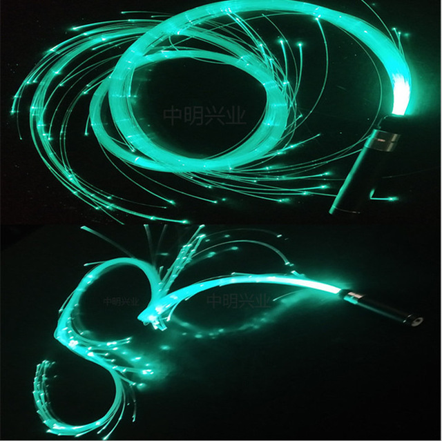 Handle Dance Fashion Fiber Optic Dance Whip Glowing Fibers Led Fiber Optic Whip