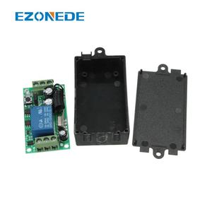 Kontrol jarak jauh RF nirkabel DC 12V 10A 1 saluran, relai penerima pemancar 2 tombol tahan air 315MHz 433MHz - Product Image 2