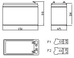 <span class=keywords><strong>NEATA</strong></span> 12V 7Ah Blei-Säure UPS AGM GEL Batterie VRLA Speicherbatterie - Product Image 3