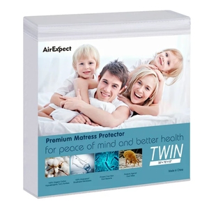 2023 best seller breathable hypoallergenic cotton terry full size waterproof mattress protector cover