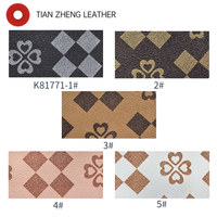 Similicuir gaufré imprimé PVC imperméable à motif monogramme pour bagages, chaussures, sacs à main, trousses de maquillage, housses de vêtements et de carnets