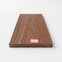 Dalles de terrasse extérieures en PVC imitation bois 141x24mm, texture antidérapante, installation emboîtable pour aménagement paysager