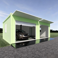 Garage pliable sur mesure, garage modulaire préfabriqué, économisez sur les frais de transport pour le stationnement des voitures et l'atelier