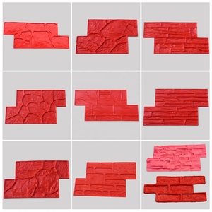 Sellos de Goma para Pared con Textura de Piedra Apilada Vertical y Efecto Concreto en Venta - Product Image 2