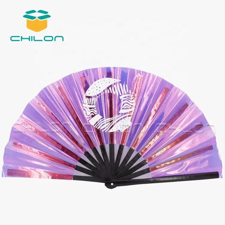Customized Wedding Guest Souvenir Personalized Bamboo Hand Fan PVC Advertising Hand Fan For Sale