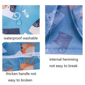 Bolsa de Compras Plegable, Portátil, Ecológica, Reutilizable, de Poliéster Estampado, Fácil de Llevar - Product Image 6