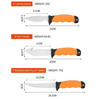 Ensemble de couteaux de chasse en acier inoxydable, couteau à découper, outils de chasse multifonctionnels, accessoires, vente en gros, outils de chasse portables