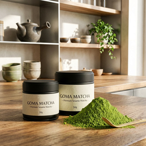 Poudre de thé vert matcha de style Uji de qualité supérieure, biologique, cultivée à l'ombre, broyée à la pierre, pour la préparation professionnelle de thé au lait par les baristas - Product Image 1