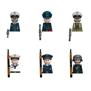 Mattoncini Militari Minifigure Serie Marina Tedesca della Seconda Guerra Mondiale 6 Stili Ufficiale Marinaio Set Sottomarino Giocattoli Fai da Te Ingrosso N661-N666 - Product Image 1