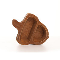 Bol à pâte en bois en forme de pomme de pin Bols à pâte en bois en gros pour la fabrication de bougies Bols à pâte en bois rustiques en gros