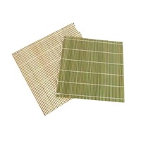 Tapis à sushi en bambou naturel flexible ECO BAMBOO 24*24cm pour la formation des chefs