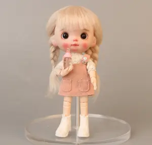 Высококачественная кукла lees 1/8 BJD & Kurhn парик из мягкого волокна с двойным хвостом для куклы диаметром 14-15 см