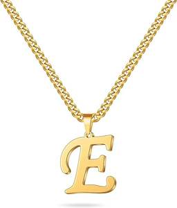 Nuevo Collar de Acero Inoxidable con Colgante de Letras <span class=keywords><strong>ABCDEF</strong></span> de 26 Letras Personalizable, Collar de Acero Inoxidable con Colgante - Product Image 5