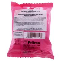 Savon Pelican fabriqué au Japon, saveur Ichigo Milk, solide, 80g, lait de fraise, mousse crémeuse, savon japonais mignon, vente en gros