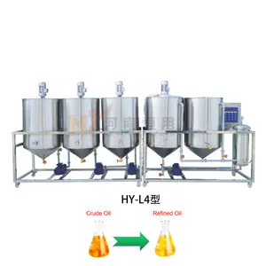 Machine de raffinerie d'huile de palme brute de graines de soja/ligne de production de raffinage d'huile comestible personnalisable