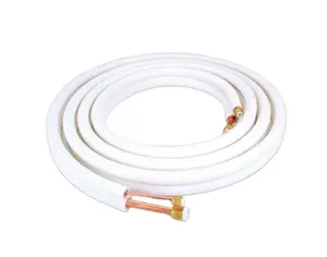 US Market Standard White PE Copper Line Set For Air Conditioning 1/4" 1/2" 3/8" For HVAC R