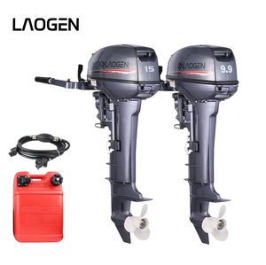 Moteur hors-bord essence 2 temps Laogen LG15F 15HP, arbre long, refroidissement par eau, 246cc, capacité de carburant externe 24L, équivalent Yamaha 15F - Product Image 2