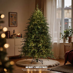 Nouveau Modèle 2026 <span class=keywords><strong>Sapin</strong></span> de Noël Canadien en Pin Noble, Entièrement en PE, Lumineux, Haut de Gamme, Écologique, <span class=keywords><strong>D</strong></span>écorations de Noël pour la Maison - Product Image 1