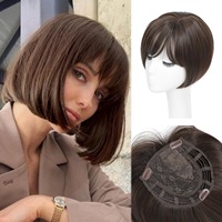 Prothèse capillaire indétectable à nœuds blanchis 7x11 grande taille en cheveux birmans, texture lisse, pour femmes, couverture complète du cuir chevelu