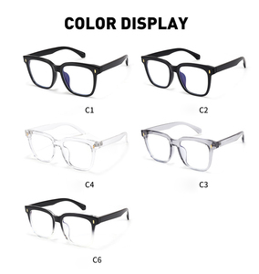 Gafas transparentes para ordenador, montura para mujer y hombre, gafas cuadradas antiluz azul, gafas opacas, gafas ópticas - Product Image 4