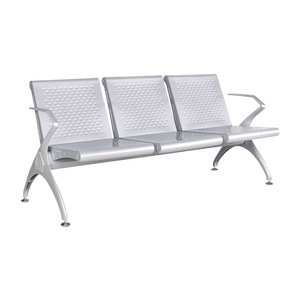 Silla de espera Hengfa Yumin con cojín de PU, estructura metálica y reposabrazos para áreas de espera de hospitales, individual y de tres plazas. - Product Image 2