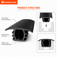 Joint d'étanchéité en caoutchouc EPDM en forme de T sur mesure, bande d'étanchéité premium pour panneaux solaires, service de découpe, noir, taille et dureté personnalisables